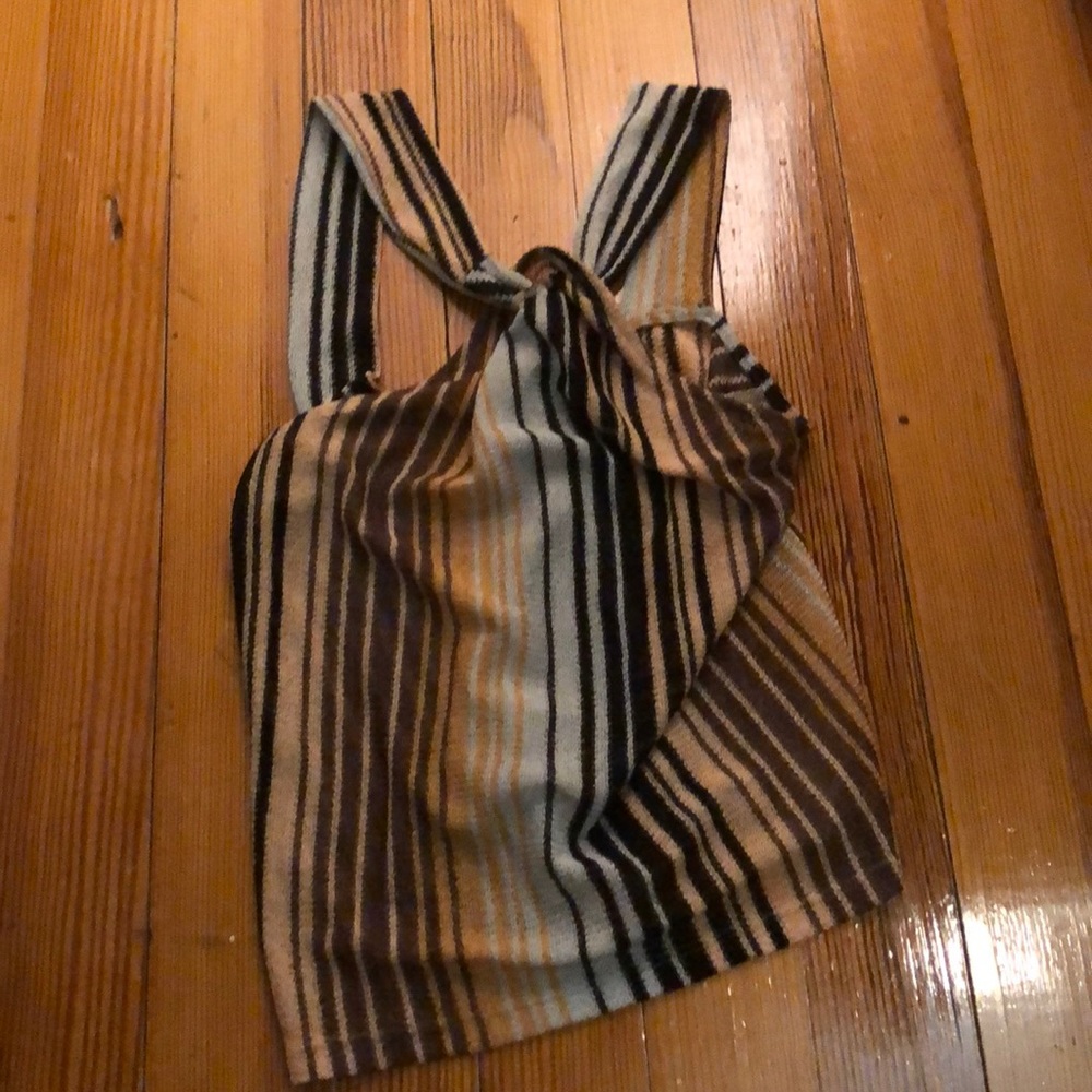 Zara High neck halter tank top